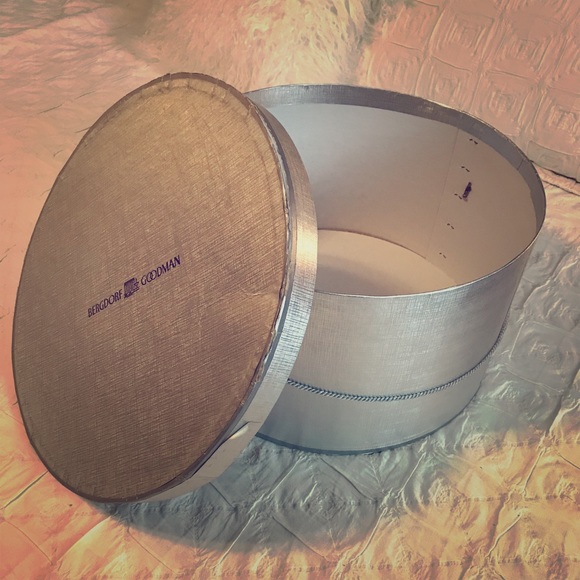 silver hat box